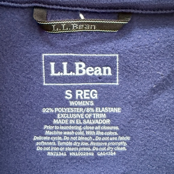 L.L. Bean ProStretch Fleece Vest.  Blue ~ Sappi Paper Logo - Picture 4 of 11